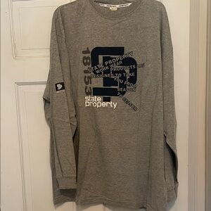 State Property Gray Long Sleeve Graphic Tee